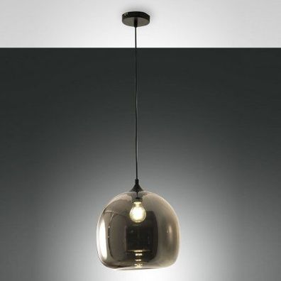 FABAS LUCE 3490-40-126 Pendelleuchte Maia Grau transparent 31cm