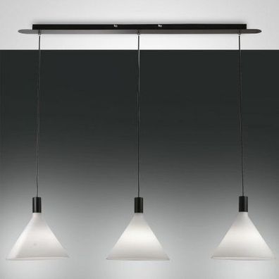 Fabas Luce 3665-48-102 Pendelleuchte Vincent 3-flammig weiß schwarz