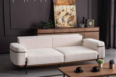 Dreisitzer Couch Polster Möbel Sofa Multifunktion Couchen Wohnzimmer Design