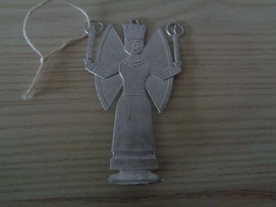 kleiner Baumbehang aus Metall-Christbaumschmuck Flachfigur Engel