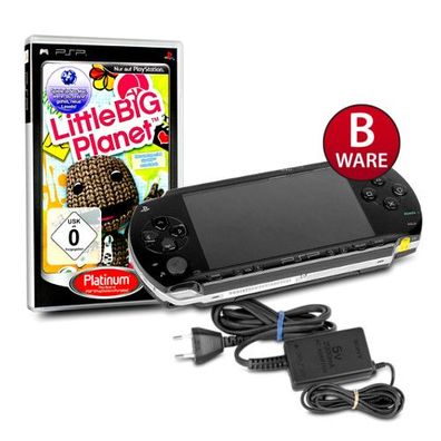PSP Konsole 1004 in Black / Schwarz #10B + original Ladekabel + Spiel Little Big ...