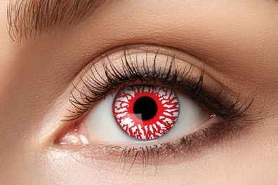 Bloodshot Kontaktlinsen. Blutige Effektlinsen