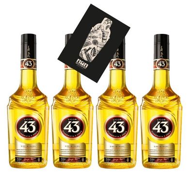 Licor 43 4er Set Cuarenta y Tres Likör 4x 0,7l (31% Vol) Liquor 43er