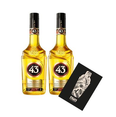 Licor 43 2er Set Cuarenta y Tres Likör 2x 0,7l (31% Vol) Liquor 43er