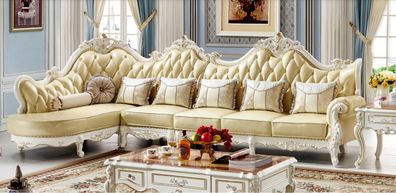 Klassische Chesterfield Couch Sofa Polster Garnitur Ecksofa Barock Ecke