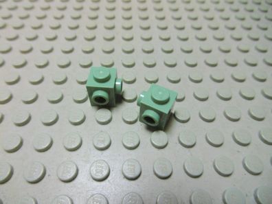 Lego 2 Konverter Steine 1x1 mit 2 Nieten um Eck Sandgrün Sand Grün Nummer 26604
