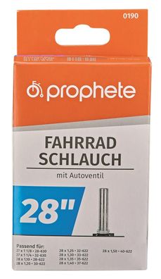 Prophete 0190 Fahrradschlauch 27"/28" (28/40-622/630) - Autoventil