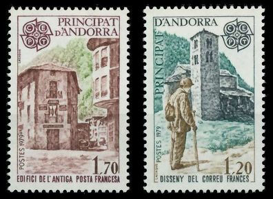 Andorra (FRANZ. POST) 1979 Nr 297-298 postfrisch SB14BAE