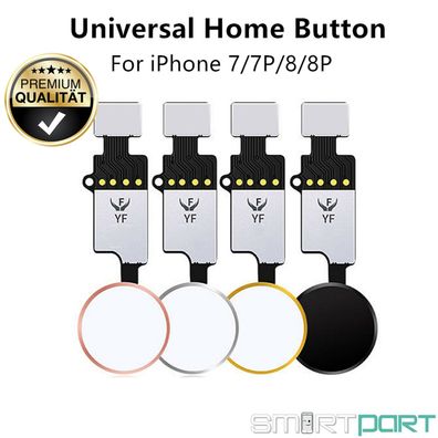 Original Yf Universal Homebutton Taste Für Iphone 7 | 8 | Plus Siri No Touch Id