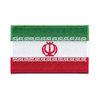 80 x 50 mm Iran Flagge Teheran Maschhad Isfahan Patch Aufnäher Aufbügler 0003 X