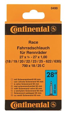 Continental 0499 Fahrradschlauch 27 x 3/4 - 1 (20/25-622/630) Sclaverand