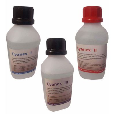 CYANEX SET 3x 1L Bleichmittel Holz Abbeizmittel für Lacke Polituren Farbe