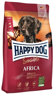 Happy Dog Sensible Africa ernährungssensible Feinschmecker 4 kg | Hundefutter Puppy G