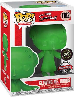 The Simpsons - Glowing Mr. Burns 1162 Special Edition Glow Chase - Funko Pop! -