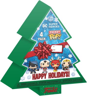 DC Comics Holiday 2022 Pocket POP! Vinyl Minifiguren Tree Holiday Box 4 cm Speci