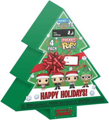 The Office Holiday 2022 Pocket POP! Vinyl Minifiguren 4er-Pack Tree Holiday Box