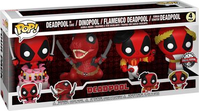 Deadpool in Cake Dinopool Flamenco Deadpool Roman Senator 4 Pack Special Editio