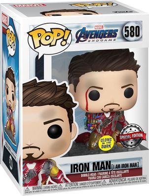 Marvel Avengers -Iron Man (I am Iron Man) 580 Special Edtion Glows - Funko Pop!