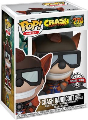 Crash Bandicoot - Crash Bandicoot with jet pack Special Edition 274 - Funko Pop!