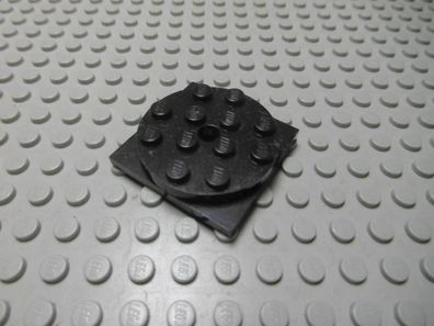 Lego 1 Drehteller 4x4 schwarz flach Nummer 60474c01