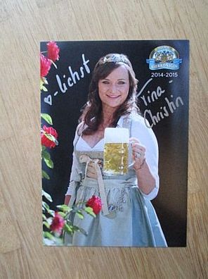 Bayerische Bierkönigin 2014-2015 Tina-Christin Rüger - handsigniertes Autogramm!!!