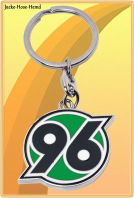 Hannover 96 Schlüsselanhänger Logo Grün Anhänger Niemals allein! Gr. 3,4x8cm NEU