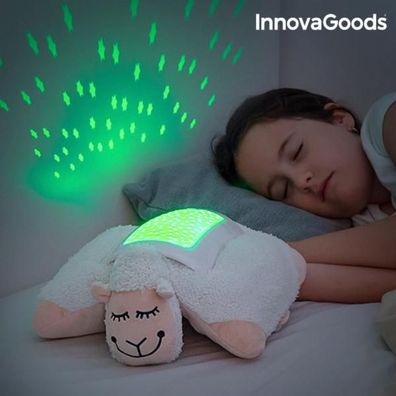 InnovaGoods LED Plüschtier Projektionslampe Schaf