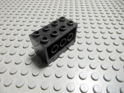 Lego 1 Konverter Schwarz mit Stege 2x4x2 Nummer 6061
