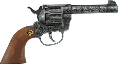 Schrödel Spielzeugpistole Magnum antik 12 Schuss Cowboy Pistole Revolver Kinder