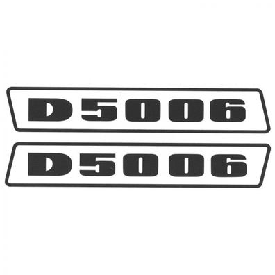 Deutz D5006 Schwarz bis 1974 Schlepper Traktor Aufkleber Klebefolie Groß
