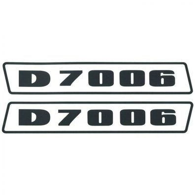 Deutz D7006 Schwarz bis 1974 Schlepper Traktor Aufkleber Klebefolie Groß