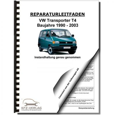 VW Transporter T4 1990-2003 Instandhaltung Inspektion Wartung Reparaturanleitung