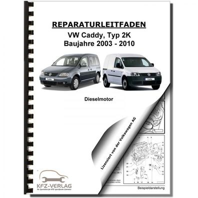 VW Caddy Typ 2K (03-10) 4-Zyl. 1,9l Dieselmotor TDI 75-105 PS Reparaturanleitung