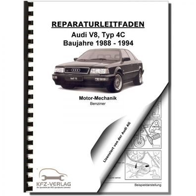 Audi V8 Typ 4C (88-94) 8-Zyl. Benzinmotor 250-280 PS Mechanik Reparaturanleitung