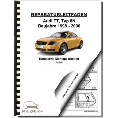 Audi TT Typ 8N 1998-2006 Karosserie Montagearbeiten Außen Reparaturanleitung