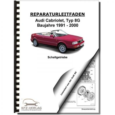 Audi Cabriolet 1991-2000 5 Gang Schaltgetriebe 012/01W FWD Reparaturanleitung