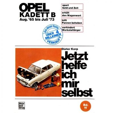 Opel Kadett B 08.1965-07.1973 Reparaturanleitung Motorbuch Verlag JHIMS