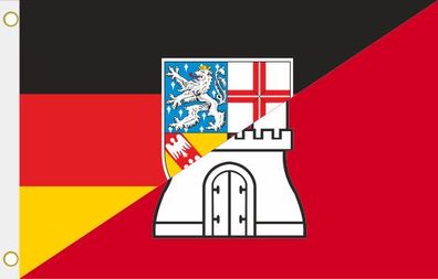 Fahne Flagge Saarland - Hamburg Hissflagge 90 x 150 cm