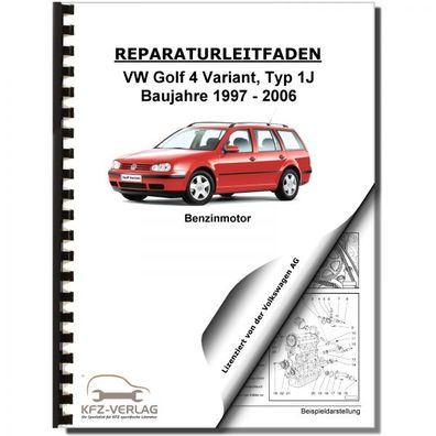 VW Golf 4 Variant 97-06 4-Zyl. 2,0l Benzinmotor Erdgas 115 PS Reparaturanleitung