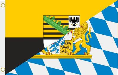 Fahne Flagge Sachsen-Anhalt-Bayern Hissflagge 90 x 150 cm