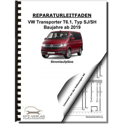 VW Transporter T6.1 ab 2019 Schaltplan Stromlaufplan Verkabelung Elektrik Pläne
