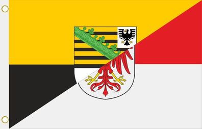 Fahne Flagge Sachsen-Anhalt-Brandenburg Hissflagge 90 x 150 cm