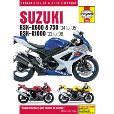 Suzuki Motorrad GSX-R600, 750 und GSX-R1000 (2003-2008) Reparaturanleitung