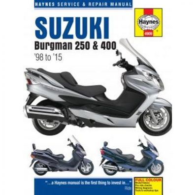 Suzuki Burgman 250 und 400 (1998-2015) Reparaturanleitung Haynes