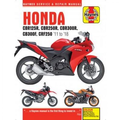 Honda CBR125R, CBR250R, CBR300R, CB300F, CRF250 (2011-2018) Reparaturanleitung