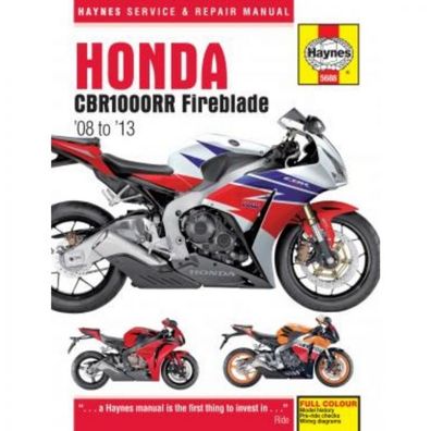 Honda Motorrad CBR1000RR Fireblade (2008-2013) Reparaturanleitung Haynes