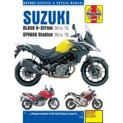 Suzuki Motorrad DL650 V-Strom und SFV650 Gladius (2004-2019) Reparaturanleitung