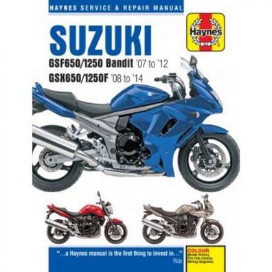 Suzuki Motorrad GSF650/1250 Bandit GSX650/1250F (2007-2014) Reparaturanleitung