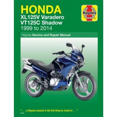 Honda Motorrad XL125V Varadero, VT125C Shadow (99-14) Reparaturanleitung Haynes