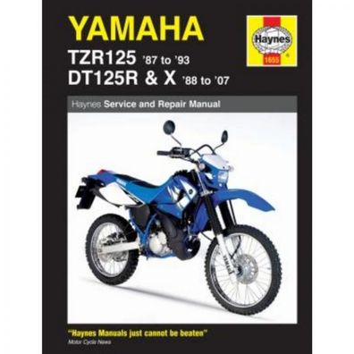 Yamaha Motorrad TZR125, DT125R und X (1987-2007) Reparaturanleitung Haynes